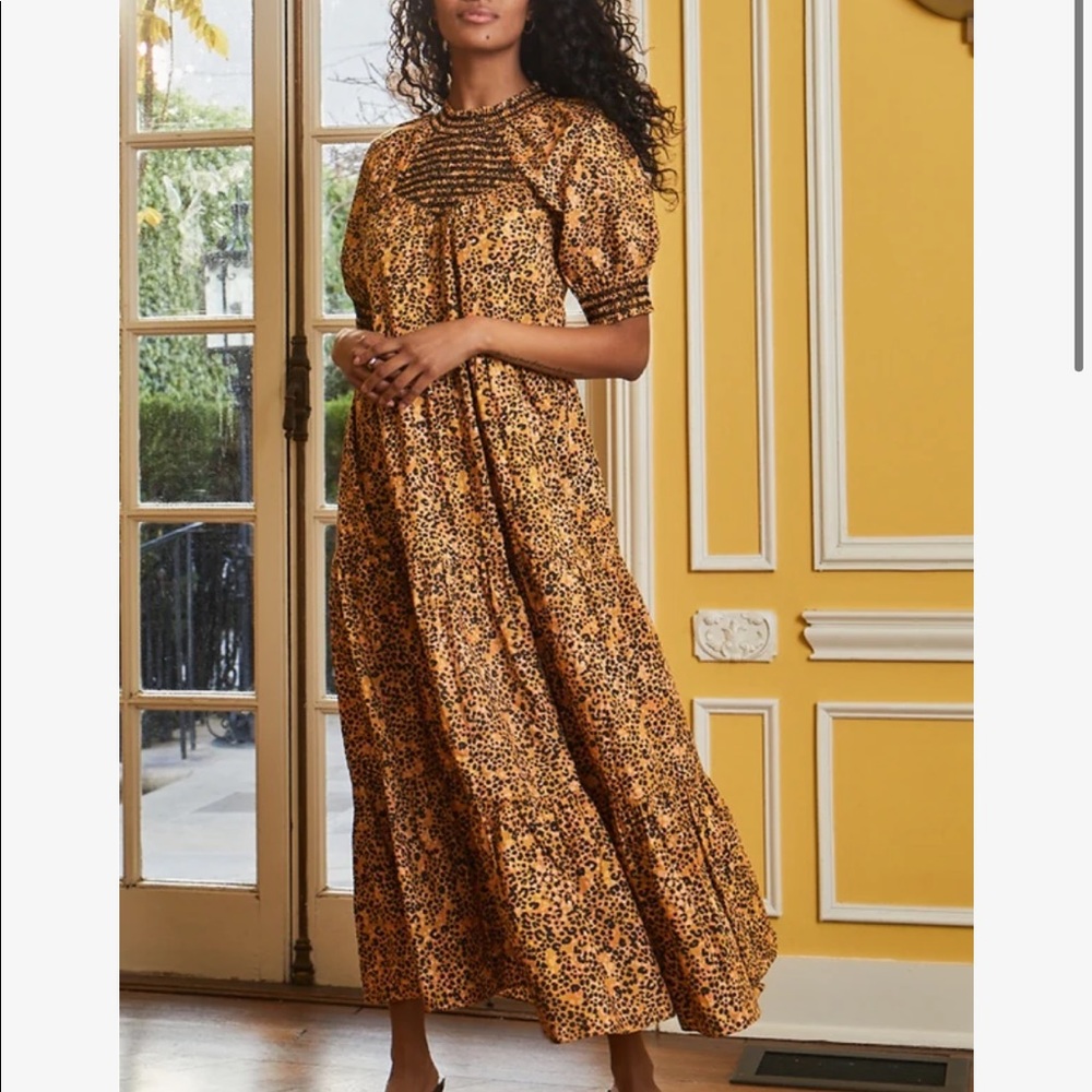 SAYLOR Kirstin Midi Shift dress. Beautiful Animal Print Dress. Size XS